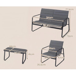 Комплект садовой мебели Costway NP12919GR (Grey) Thumb