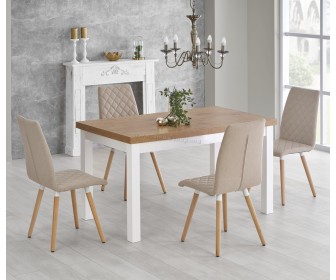 Masa extensibila Halmar Tiago 140-220cm (Lancelot Oak/White)