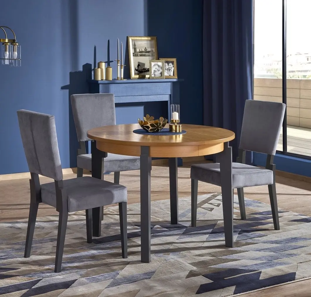 Masa extensibila Halmar Sorbus 100-200cm (Golden Oak/Graphite)