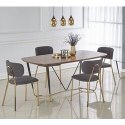 Стол Halmar Manchester (Walnut/Golden)