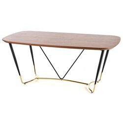 Стол Halmar Manchester (Walnut/Golden) Thumb