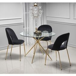 Masa Halmar Rondo (Golden/Transparent)