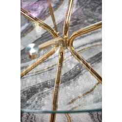 Masa Halmar Rondo (Golden/Transparent) Thumb