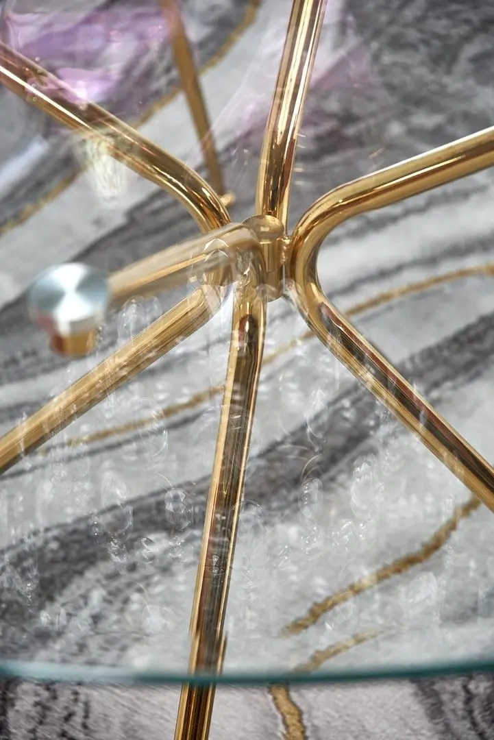 Masa Halmar Rondo (Golden/Transparent)