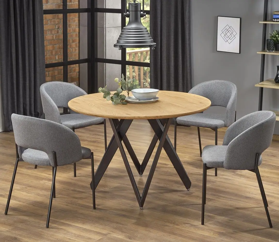 Masa Halmar Mozambik (Gold Oak/Black)