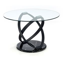 Стол Halmar Optico (Black/Transparent) Thumb