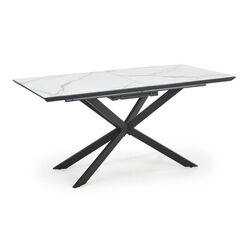 Стол раскладной Halmar Diesel 160/200cm (White Marble/Dark Grey/Black) Thumb