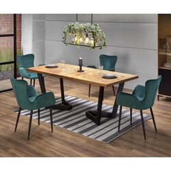 Masa extensibila Halmar Massive 160-250cm (Light Oak/Black)