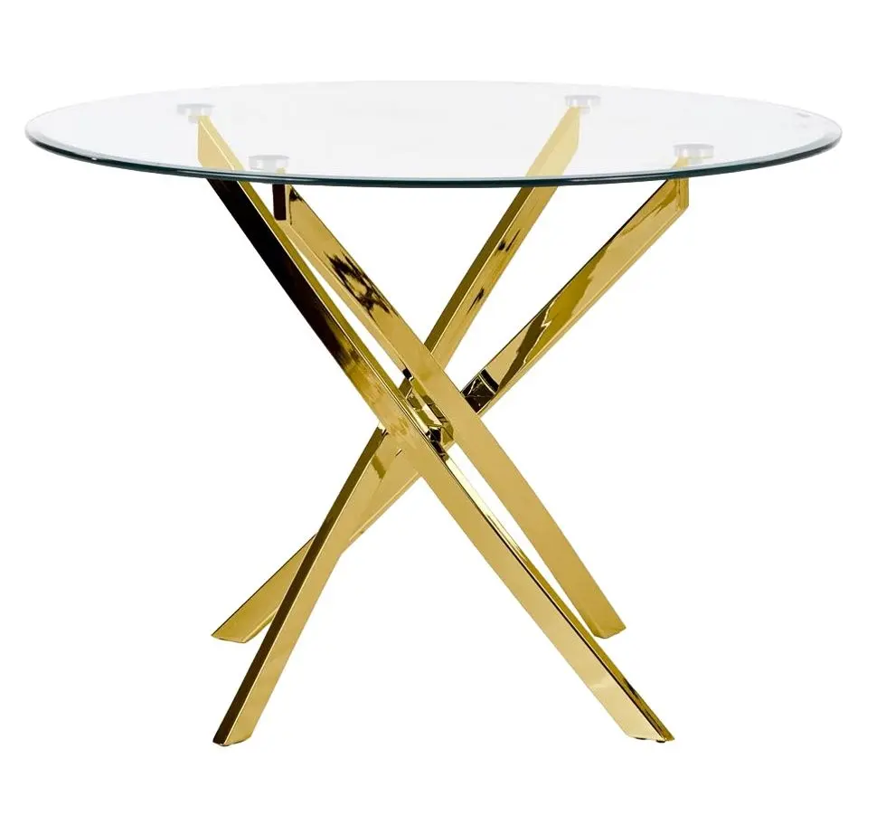 Стол Halmar Raymond (Golden/Transparent)