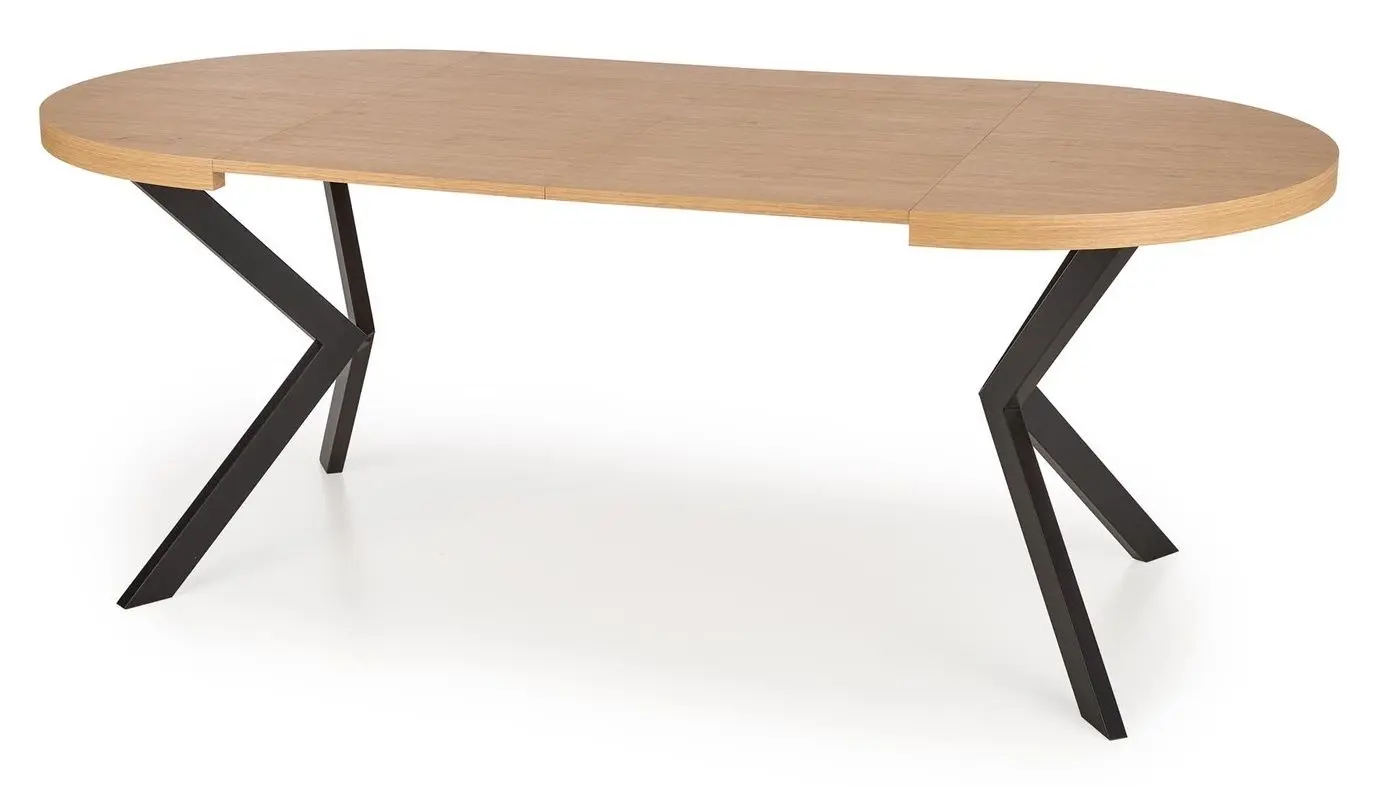 Стол раскладной Halmar Peroni 100-250cm (Golden Oak/Black)