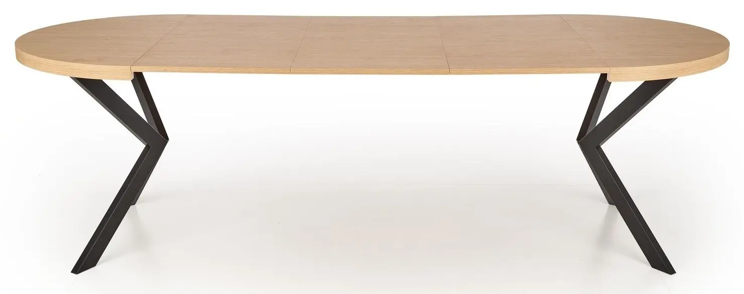Стол раскладной Halmar Peroni 100-250cm (Golden Oak/Black)