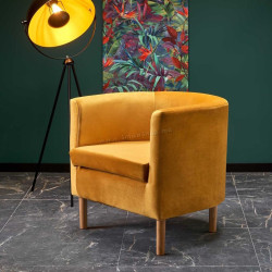 Fotoliu Halmar Clubby 2 (Mustard/Natural)