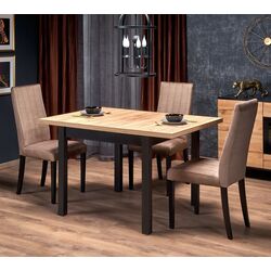 Masa extensibila Halmar Tiago Square 90/125cm (Craft Oak/Black)