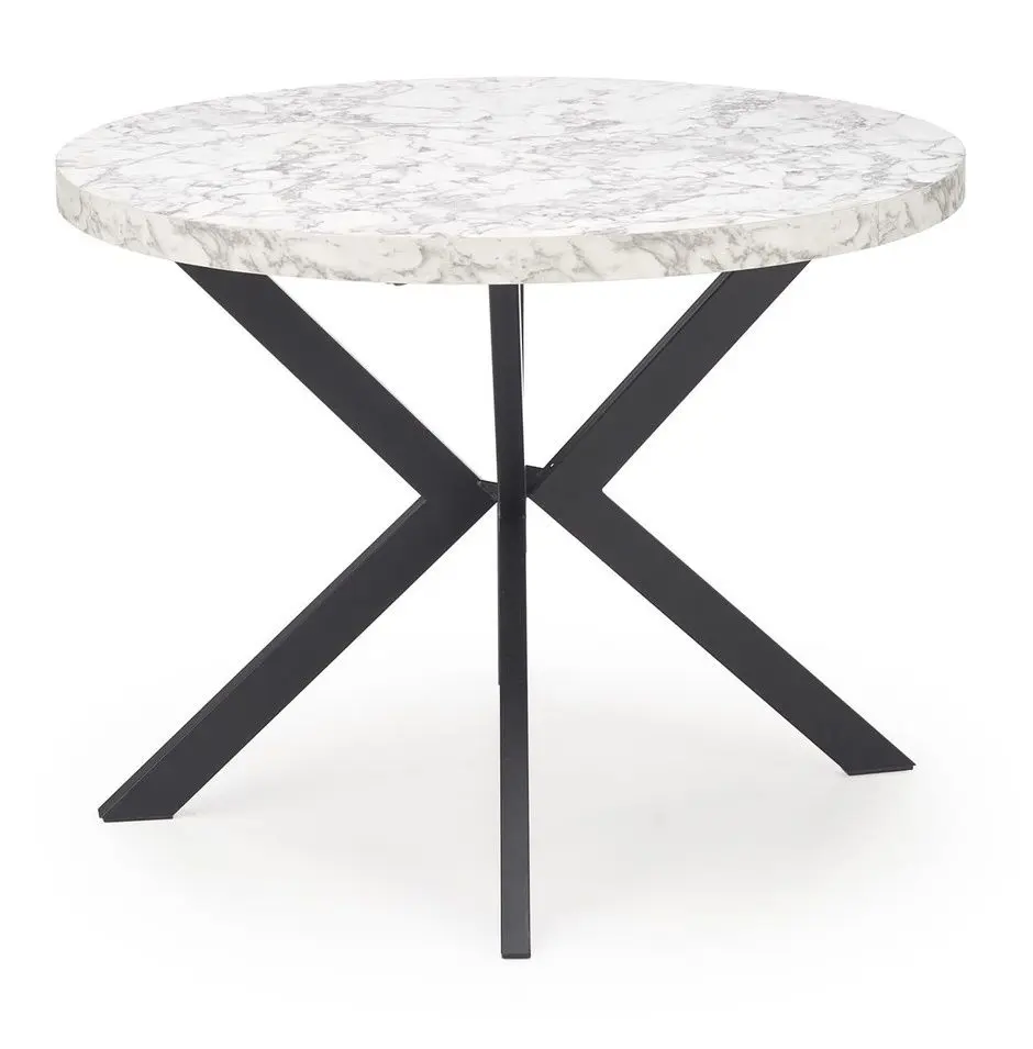 Masa extensibila Halmar Peroni 100-250cm (White Marble/Black)
