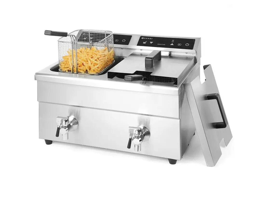 Фритюрница Hendi Kitchen Line 215029 2x8L (Inox) - 2