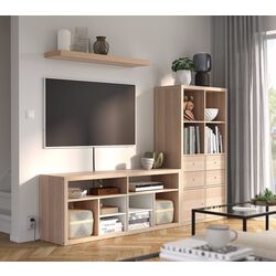 Living Ikea Kallax/Lack 224x39x147cm (Aspect stejar antichizat) Thumb