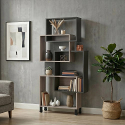 Etajera Fabrik Home Josse (Ewok Oak/Anthracite)