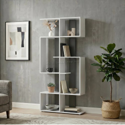 Стеллаж Fabrik Home N 3 (Белый Ясень/Базальт)