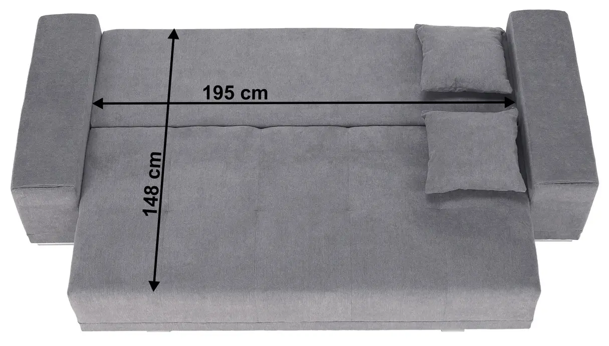 Диван раскладной Tempo Kondela Kevan Big Sofa (Light Gray)