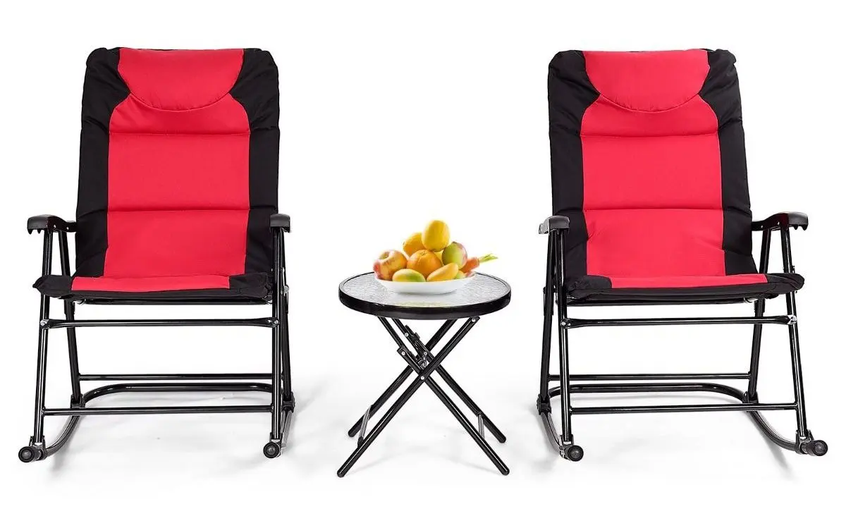 Комплект садовой мебели Costway OP3638RE (Red/Black)