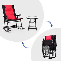 Комплект садовой мебели Costway OP3638RE (Red/Black) Thumb