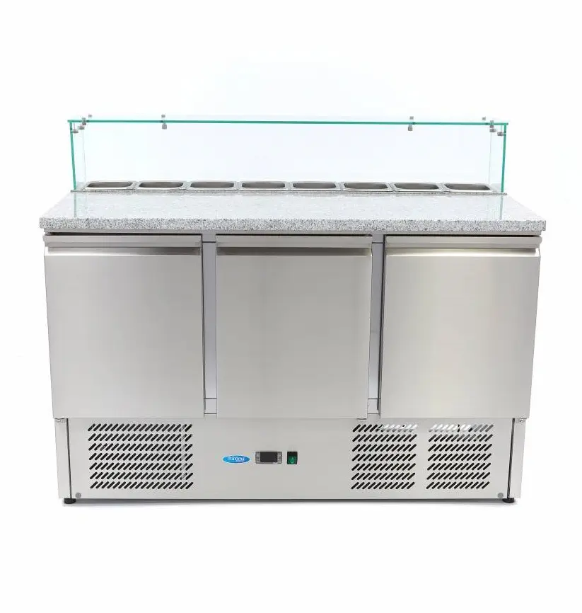 Холодильный стол для пиццы Maxima 9400208 (Inox) - 3