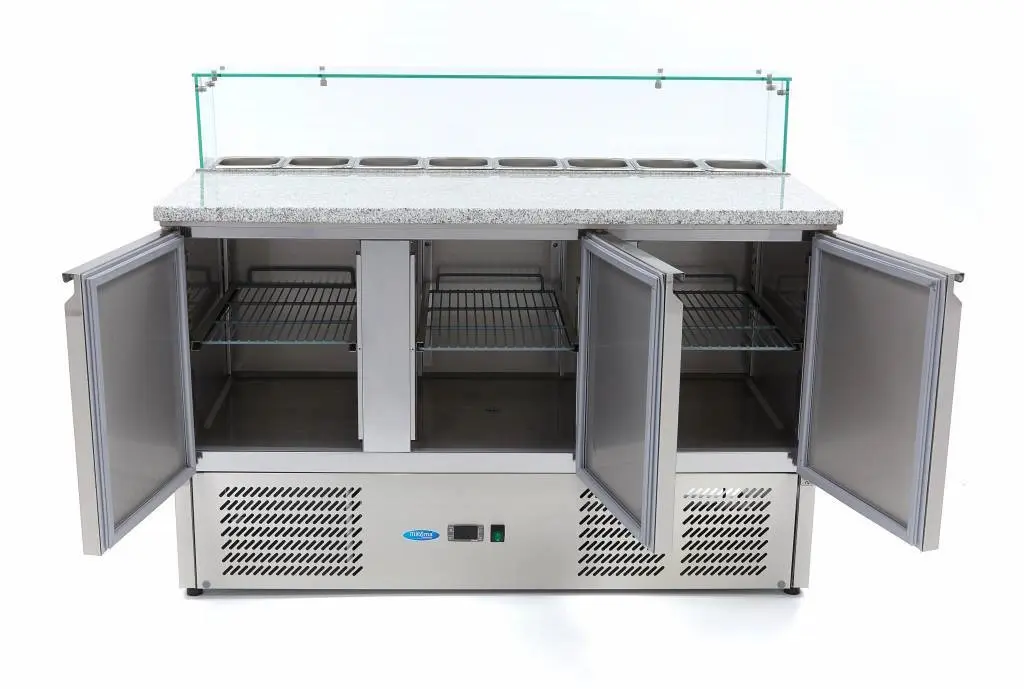 Холодильный стол для пиццы Maxima 9400208 (Inox) - 4