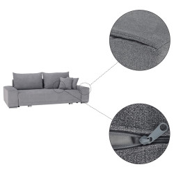 Диван раскладной Tempo Kondela Kevan Big Sofa (Light Gray) Thumb