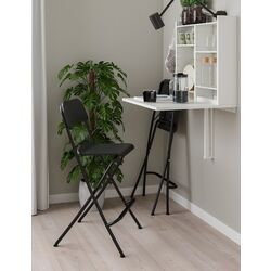 Обеденный набор Ikea Norberg/Franklin 1+2 (Белый/Черный) Thumb