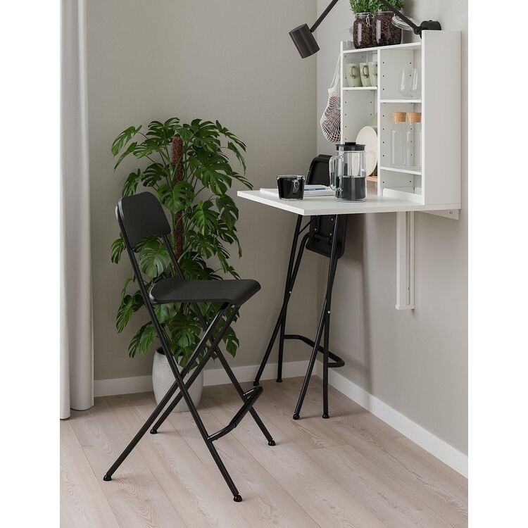 Обеденный набор Ikea Norberg/Franklin 1+2 (Белый/Черный)