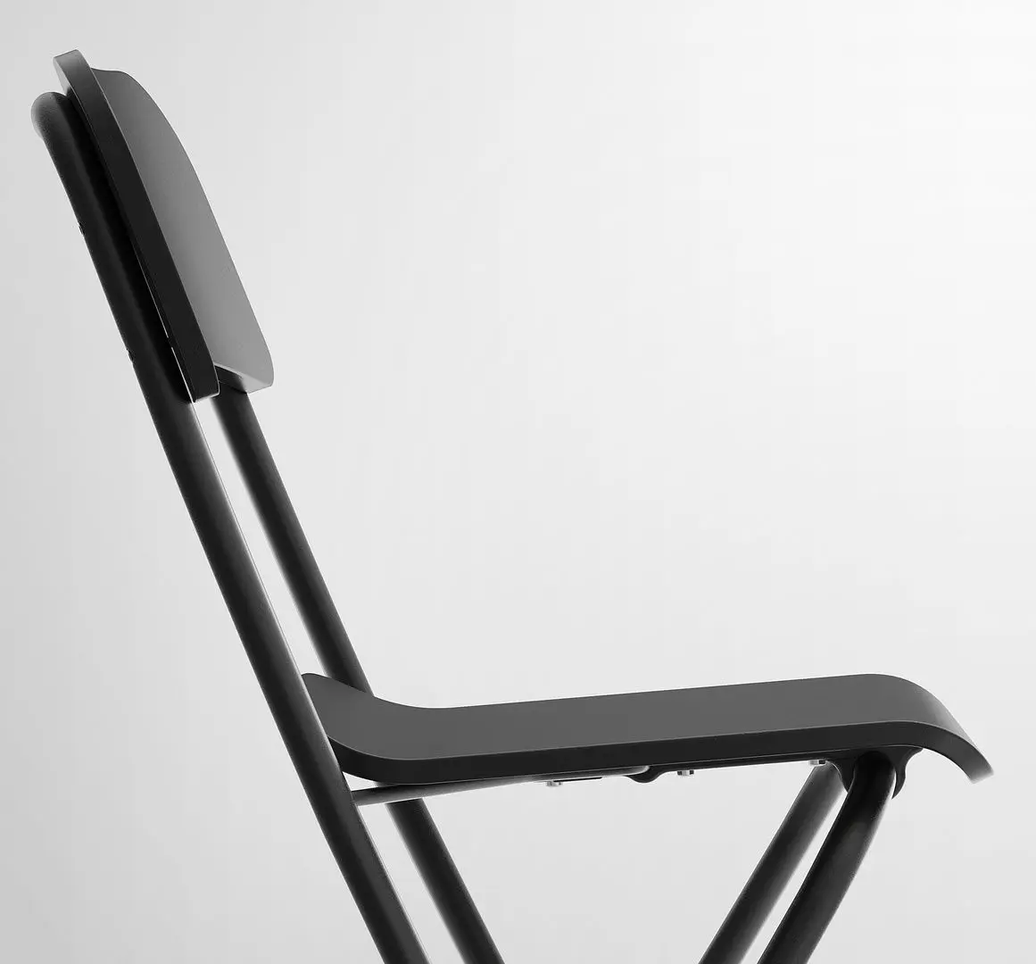 Set masa scaune Ikea Norberg/Franklin 1+2 (Alb/Negru)