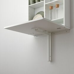 Обеденный набор Ikea Norberg/Franklin 1+2 (Белый/Черный) Thumb
