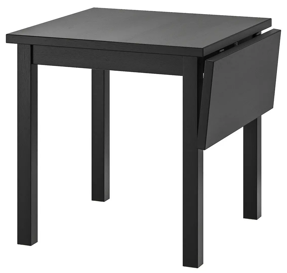 Set de sufragerie Ikea Nordviken/Skogsbo 74/104cm 1+2 (Negru/Maro inchis)