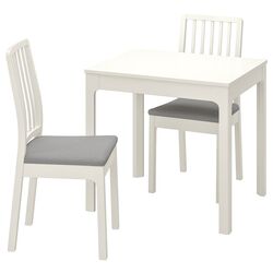 Set masa scaune Ikea Ekedalen/Orrsta 80/120cm 1+2 (Alb/Gri) Thumb