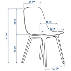 Set masa scaune Ikea Ekedalen/Odger 120/180cm 1+4 (Stejar/Albastru) Thumb