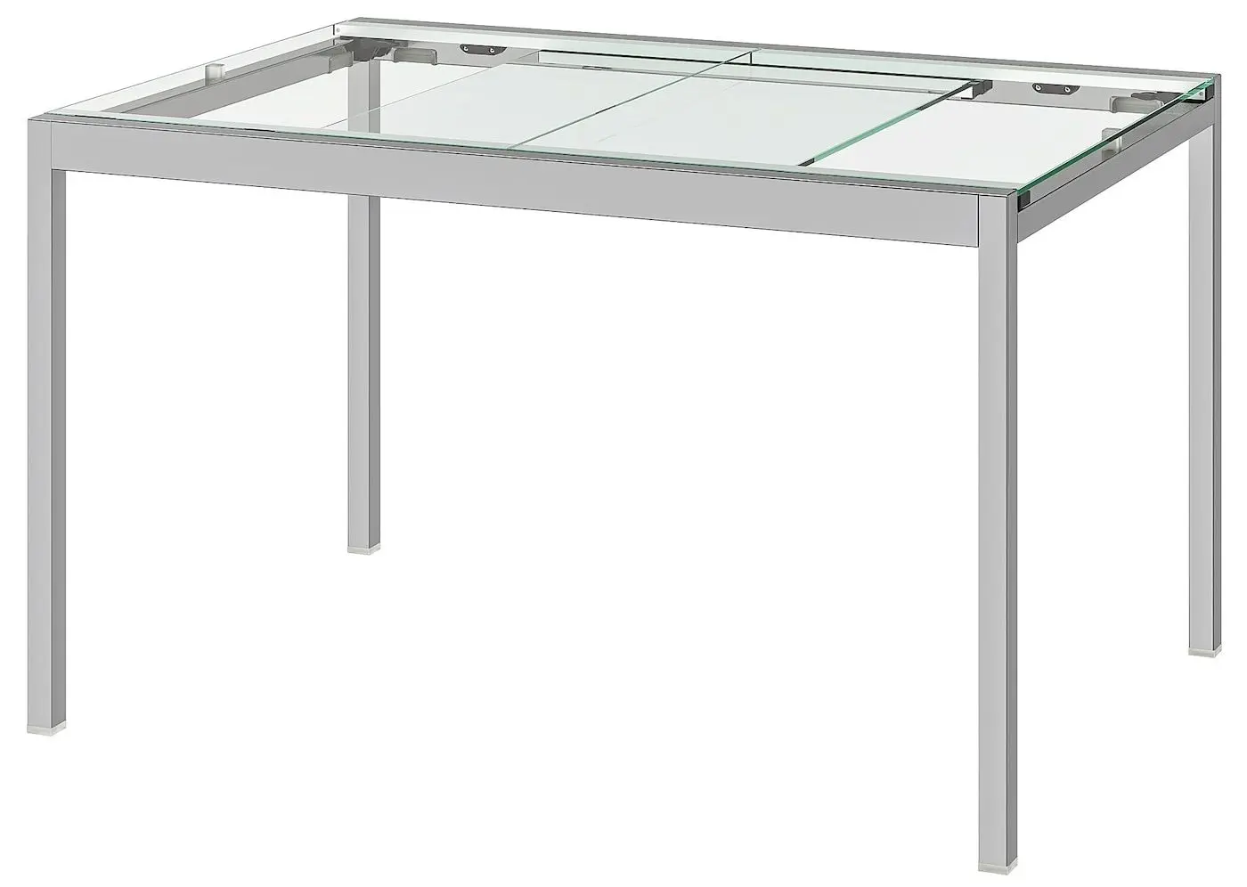 Set masa scaune Ikea Glivarp/Tobias 188cm 1+6 (Transparent/Crom) - 3
