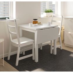 Set masa scaune Ikea Nordviken 74/104x74cm 1+2 (Alb)