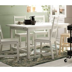 Set masa scaune Ikea Nordviken 152/223x95cm 1+4 (Alb)