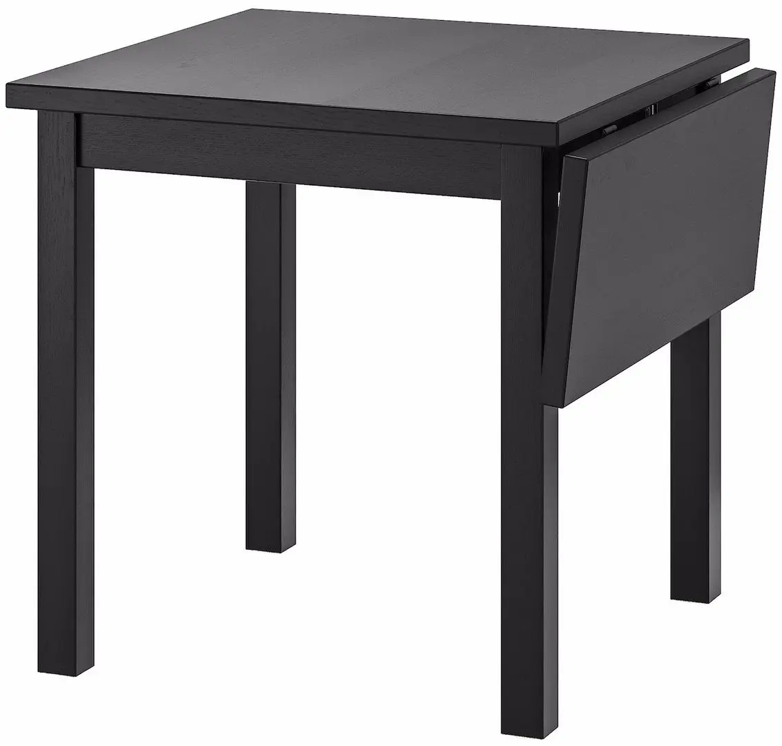 Обеденный набор Ikea Nordviken 74/104x74см 1+2 (Черный)