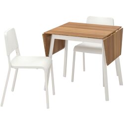 Set masa scaune Ikea PS 2012/Teodores 1+2 (Bambus/Alb) Thumb