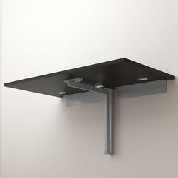 Masa extensibila de perete Ikea Bjursta 90x50cm (Negru-maro) Thumb