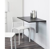 Masa extensibila de perete Ikea Bjursta 90x50cm (Negru-maro)