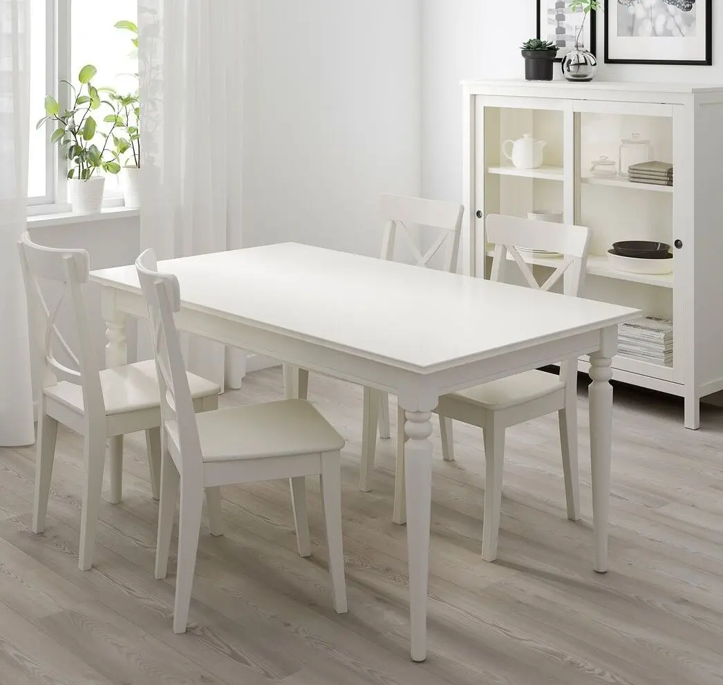 Masa extensibila Ikea Ingatorp 155/215x87cm (Alb)