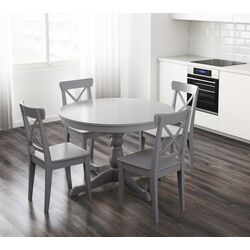 Masa extensibila Ikea Ingatorp 110/155cm (Gri)