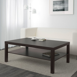 Masa pentru reviste Ikea Lack 118x78 (Negru-Maro)