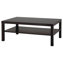 Masa pentru reviste Ikea Lack 118x78 (Negru-Maro) Thumb