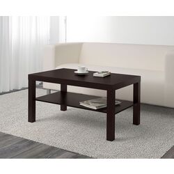 Masa pentru reviste Ikea Lack 90x55 (Negru-maro)