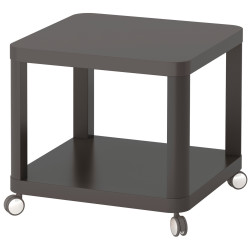 Masa pentru reviste Ikea Tingby 50x50 cu rotile (Gri) Thumb