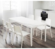 Masa extensibila Ikea Vangsta 120/180x75cm (Alb)