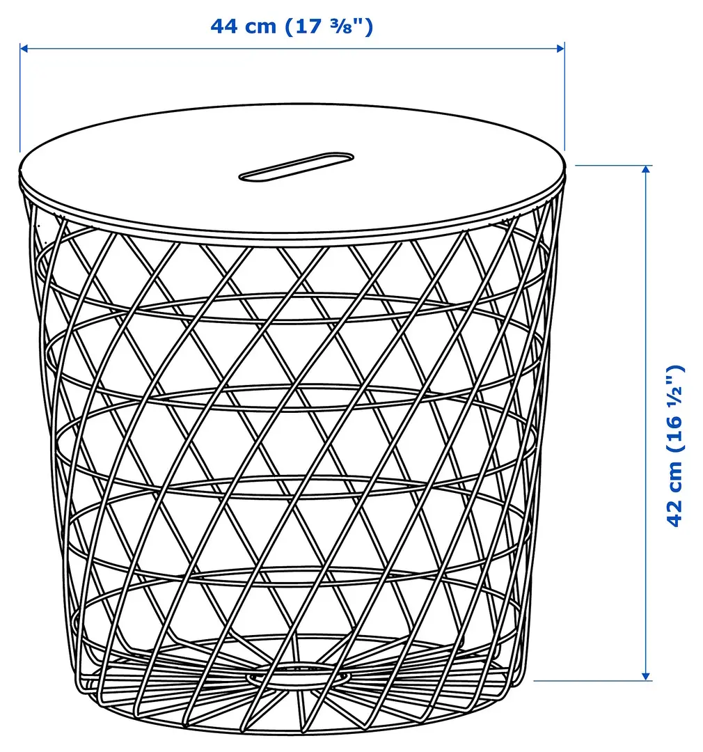 Журнальный столик Ikea Kvistbro 44 cm (Белый)